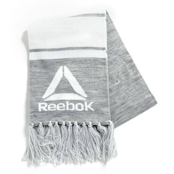 Reebok Rally Scarf With Logo New Gray Unisex Athletic Grey - Picture 1 of 4